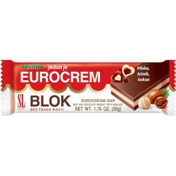 Ciocolata Eurocrem Bar 50gr