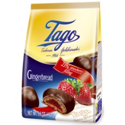 Tago Turta dulce Capsuni glaz.160gr