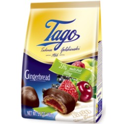 Tago Turta dulce Multi-Fructe glaz.160gr