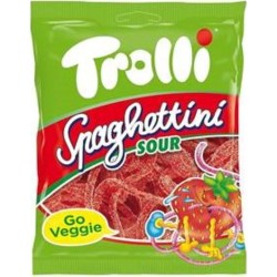 Trolli jeleu Spaghettini Capsuni 100gr